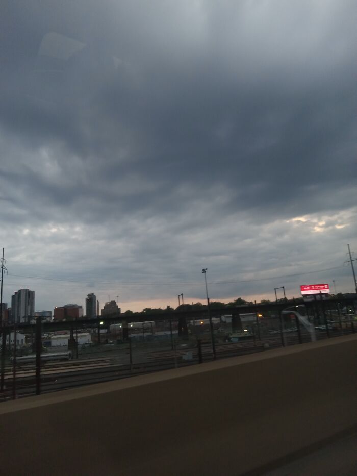 The Skies Of Philly Before A Storm!