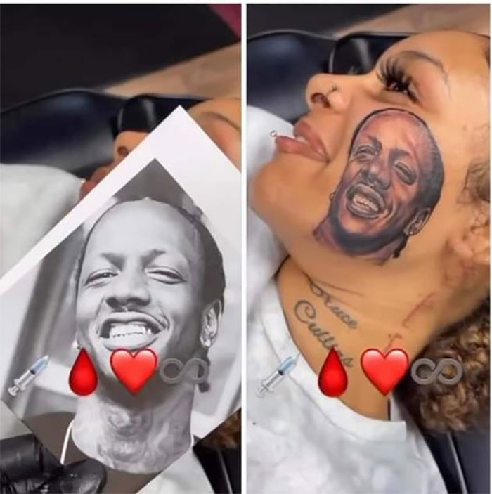 The Girl Who Will Tattoo Me On Her Face Like This Na Be The One I Go Marry