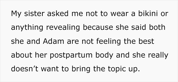 Woman Demands Sister Cover Up Her Bikini, Throws A Fit When She Refuses Woman Demands Sister Cover Up Her Bikini, Throws A Fit When She Refuses