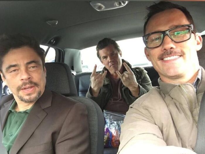 Benicio Del Toro, Josh Brolin & Jeffrey Donovan Behind The Scenes Of 'Sicario' In 2015