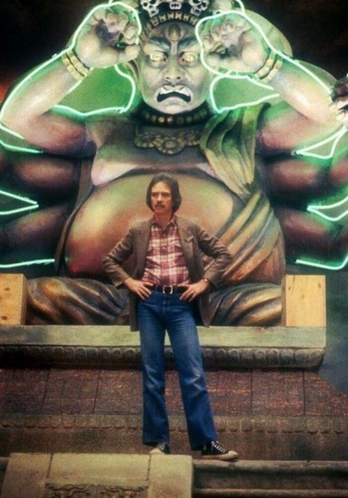 John Carpenter On The Set Of 'Big Trouble In Little China'