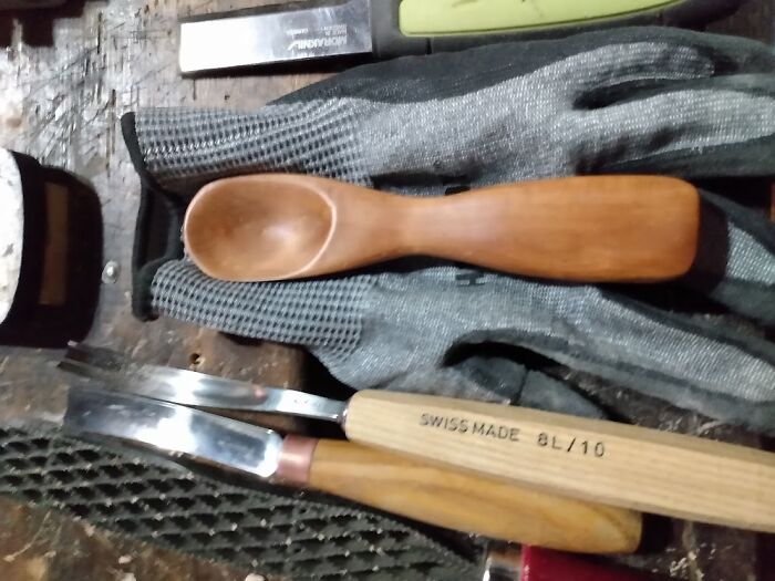I Carved An Oiled Peachwood (From My Backyard) Spoon