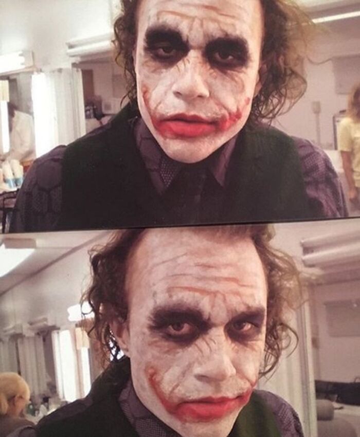 Heath Ledger On Set Of 'The Dark Knight'