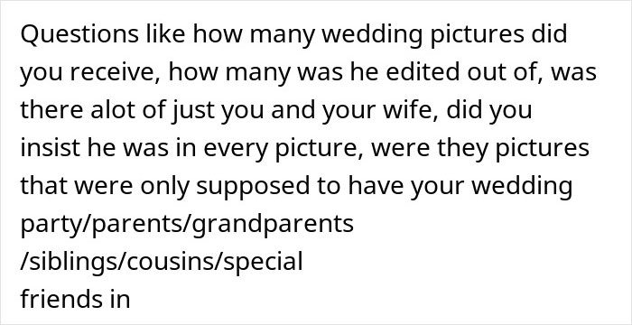 "She Hasn't Stopped Crying": Man Cancels Honeymoon After Wife Edited His Son Out Of Wedding Pics "She Hasn't Stopped Crying": Man Cancels Honeymoon After Wife Edited His Son Out Of Wedding Pics