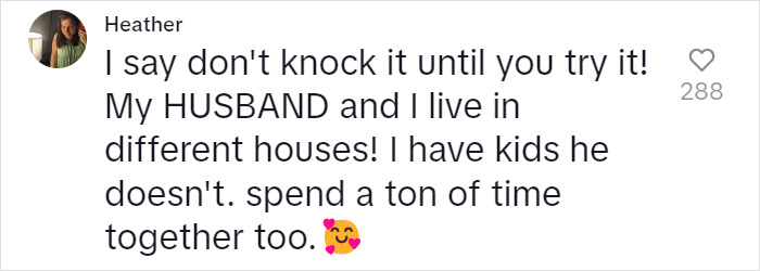 Woman Breaks Down Her Unconventional Living Arrangement With Her Partner, And People Have Thoughts Woman Breaks Down Her Unconventional Living Arrangement With Her Partner, And People Have Thoughts