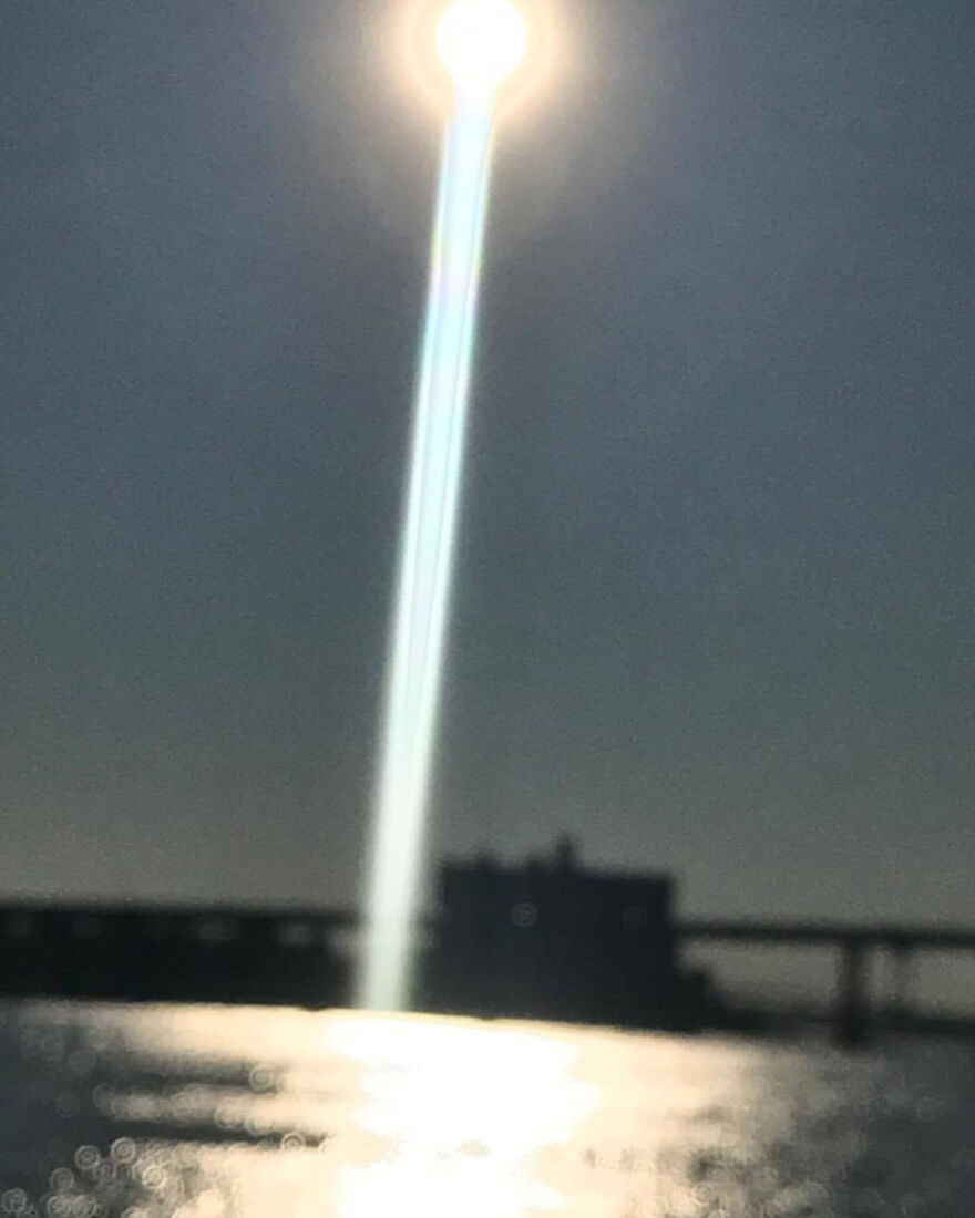 Sun Putting On Quite The Show In Queens County, NY From Fort Totten Park