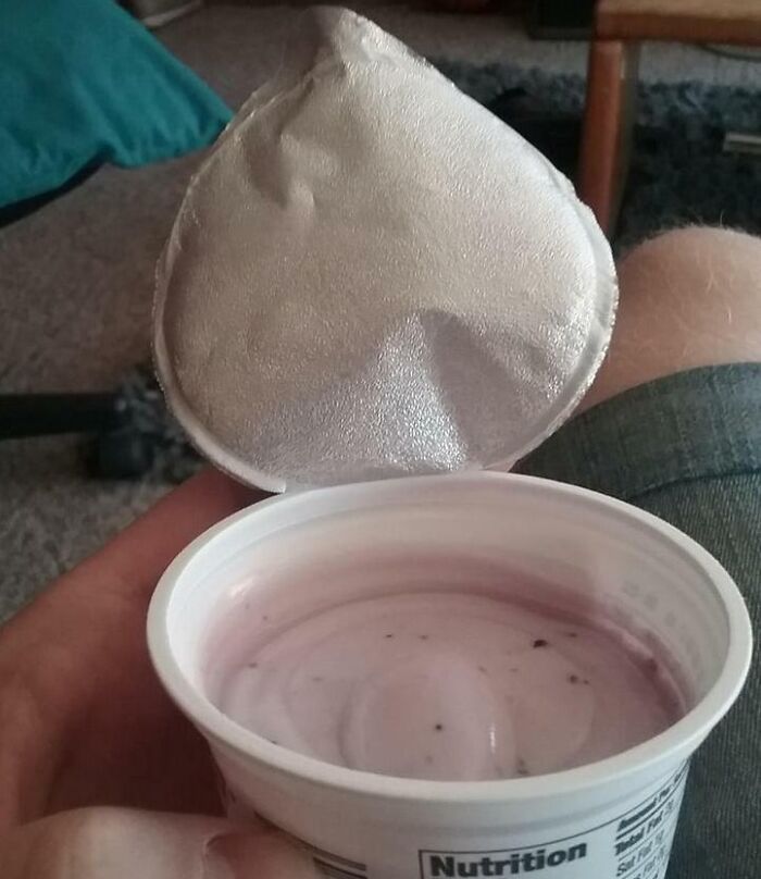 My Yogurt Cup Didn't Have Any Yogurt On The Lid