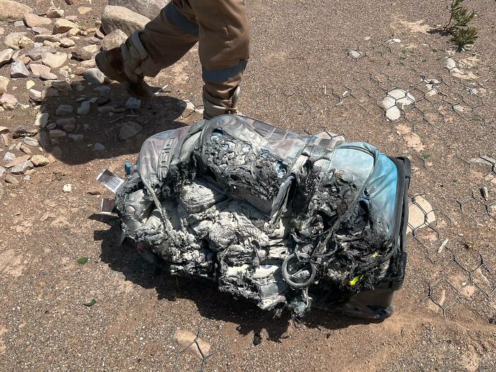 Traveling Back To Work And My Bag Gets Caught In A Car Fire. All Medical Equipment, Garmin Watch, Xbox, Projector And Countless Clothes Up In Smoke. Let My Week Get Better