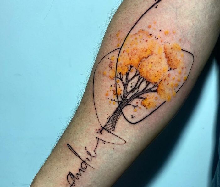Lemon tree tattoo