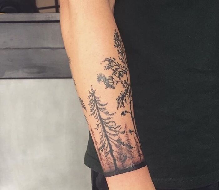 Forest sleeve tattoo