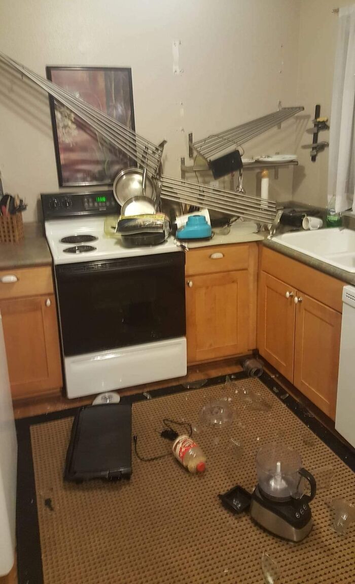 That Time When My Landlord's Crummy Shelving Collapsed