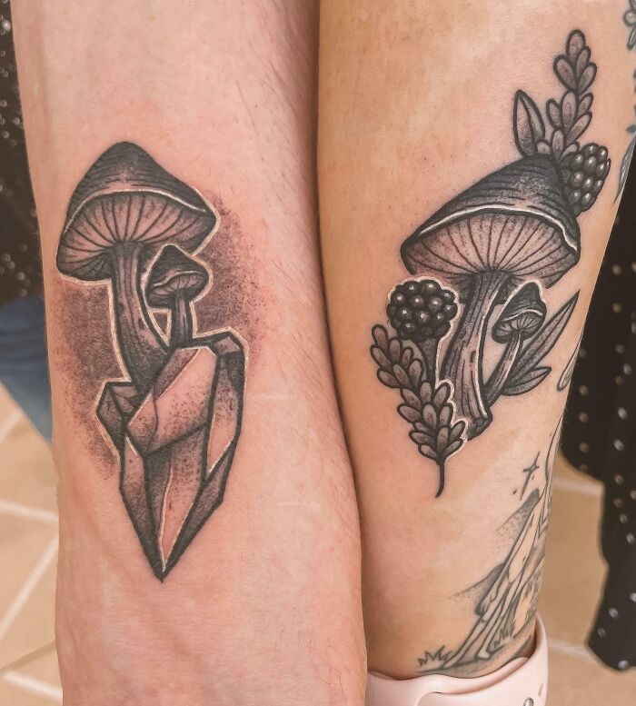 Mushrooms tattoos