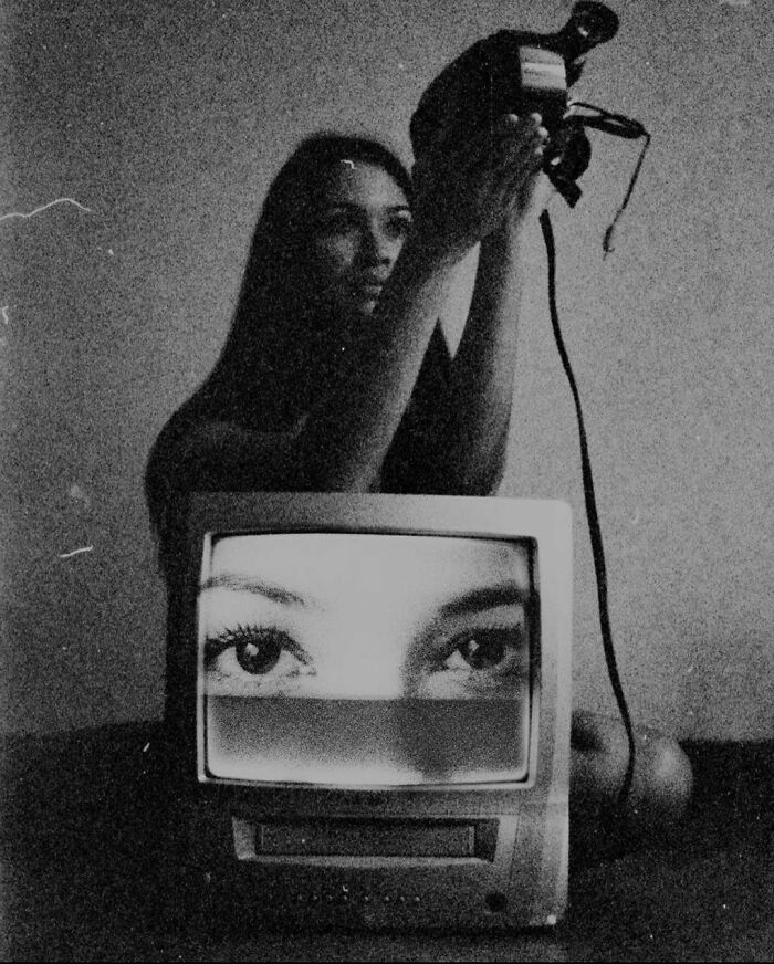 ITAP Of A Friend Playing With A Vhs Camera
