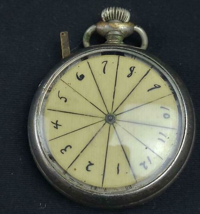 What Is This Strange Pocket Watch With A Lever And Odd Face?