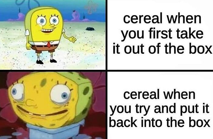 Spongebob cereal meme