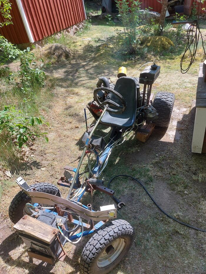 Go-Kart I Built When I Was About 15. Promptly Crashed After Getting It Going Again