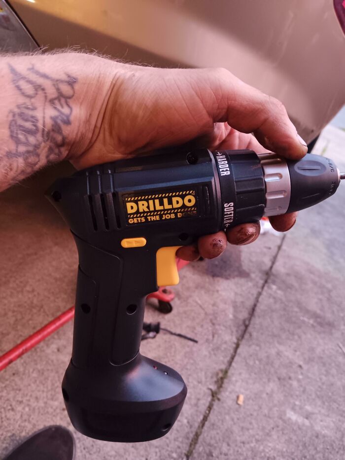 Forgot My Drill So I Asked The Customer And This Is What I Got 🤣😂🤣