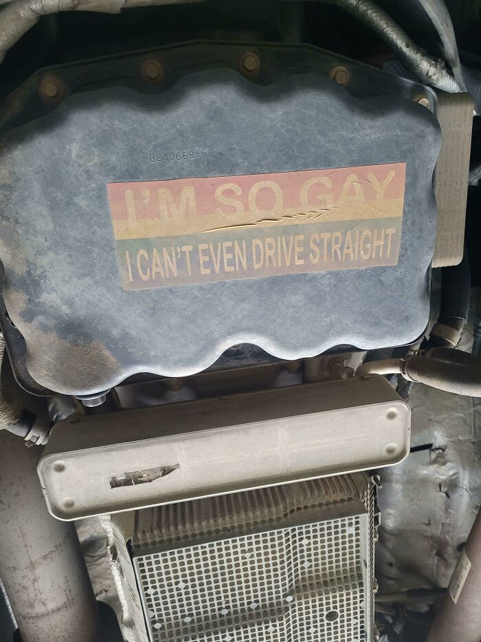 Found This On The First Truck I Hoisted This Morning