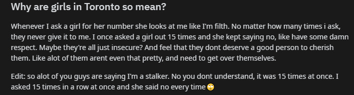 "It Was 15 Times At Once Gosh. I'm Not A Stalker. You Guys Are Idiots"
