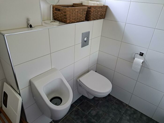 My Girlfriend's Bathroom Has A Urinal In It