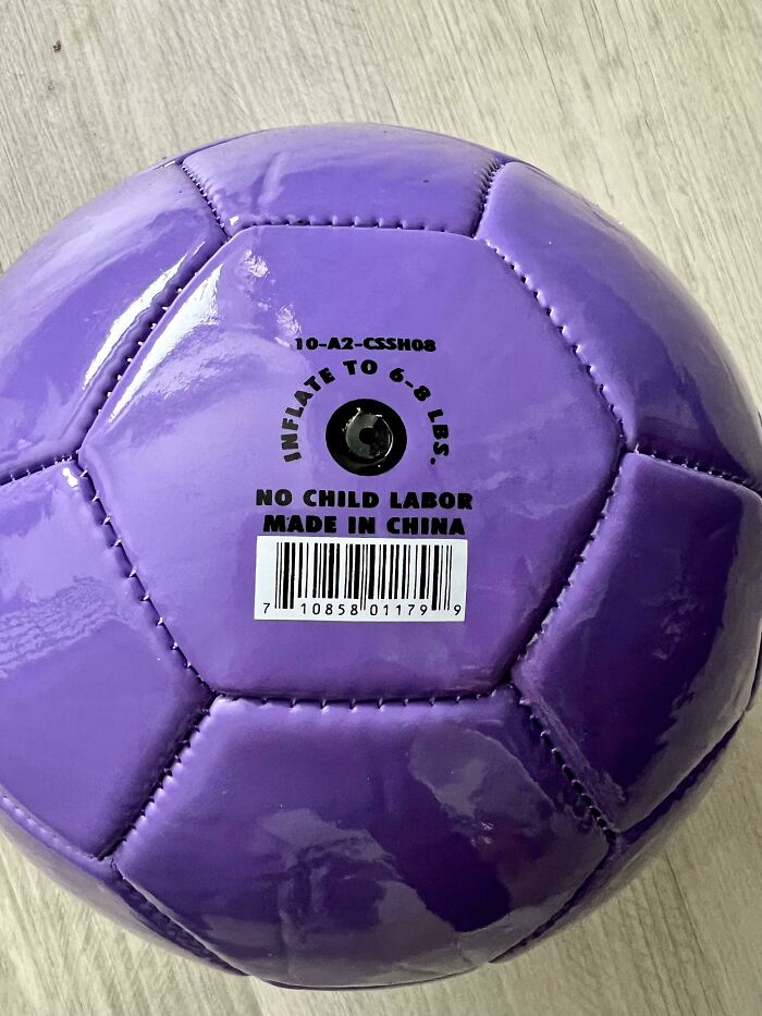 This Ball Claims No Child Labor Used