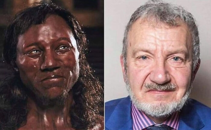 A Very Old Skeleton Was Found In A Cave In Cheddar, England. People Called Him "Cheddar Man". Scientists Tested His Dna And Found That Someone Who Is Alive Today And Lives About Half A Mile Away Is Related To Him