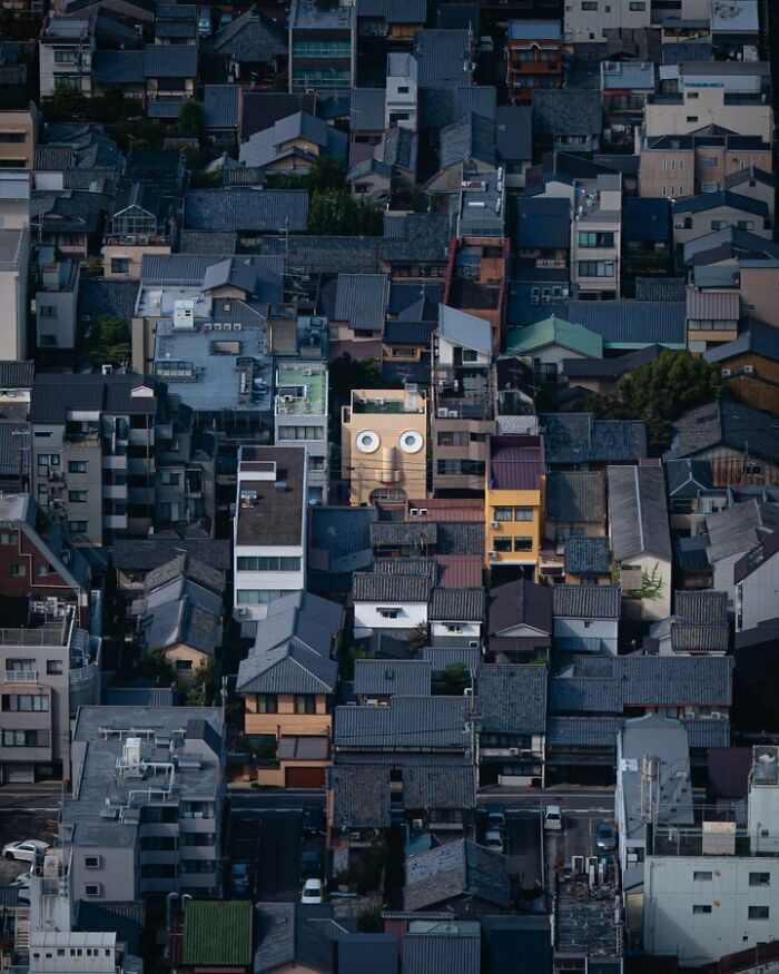 Aerial Shot Of The City Of Kyoto, Hisa