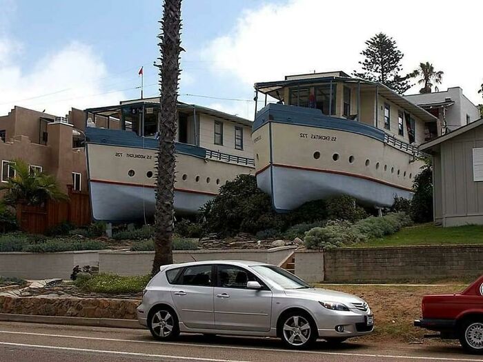 These Are Real Houses. Located In Encinitas, California