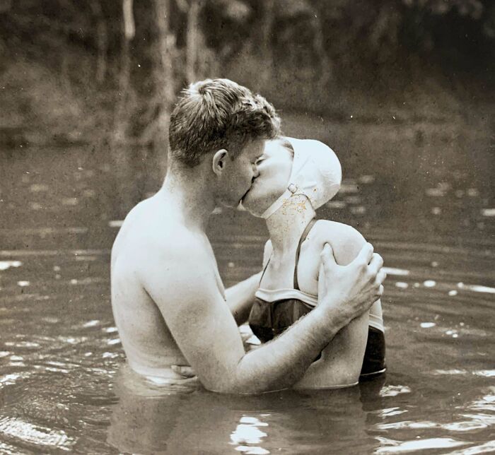 My Paternal Grandparents Swimming, 1951