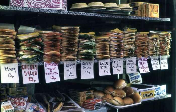Sandwiches For Sale. London, 1972