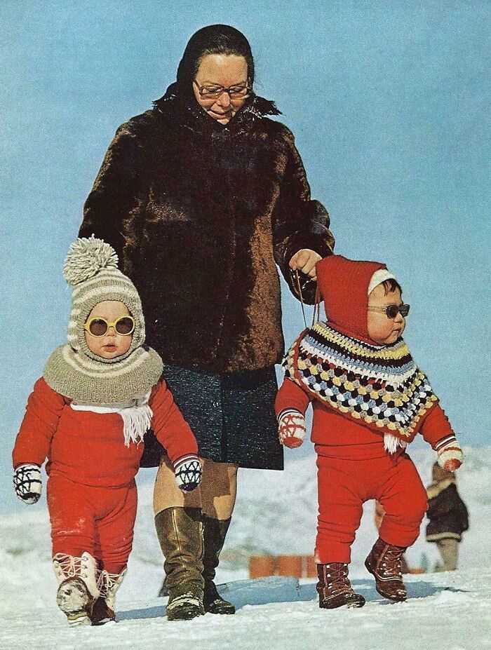 Chiquillos en Groenlandia. 1973
