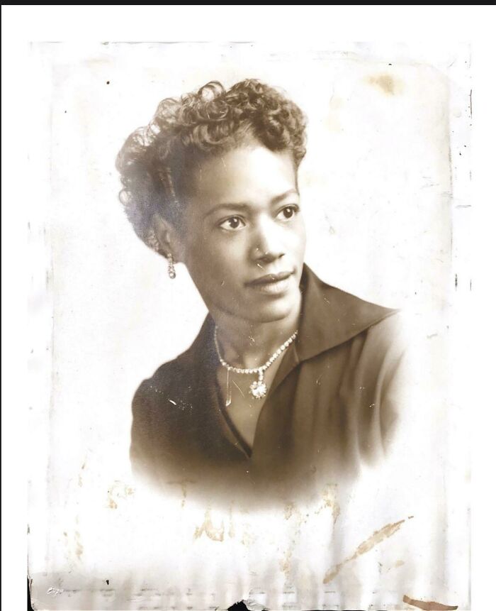 My Great Grandmother’s Portrait Probably Taken Sometime In The 1920s