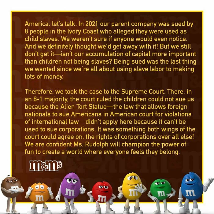 Wow This M&ms Statement Is Crazy