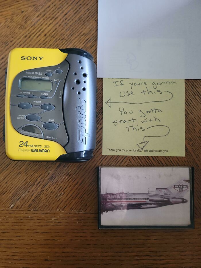 My Daughter Found My Old Walkman, So I Left Her A Note