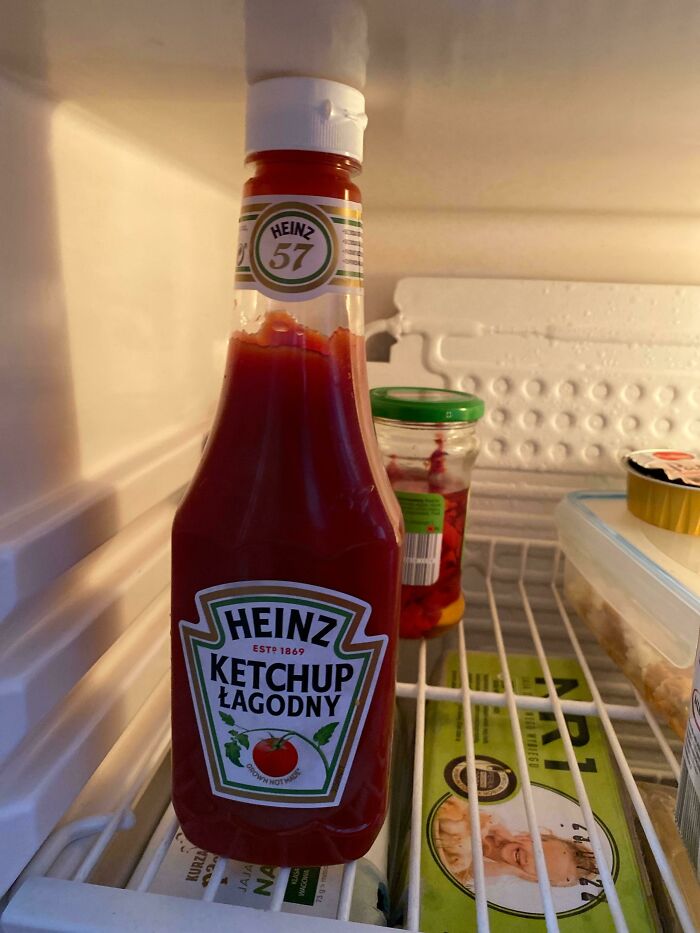 Ketchup In A Fridge