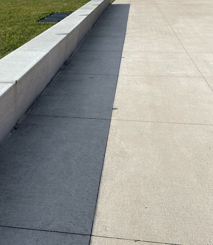 The Shadow Of The Ledge And The Crack In The Sidewalk