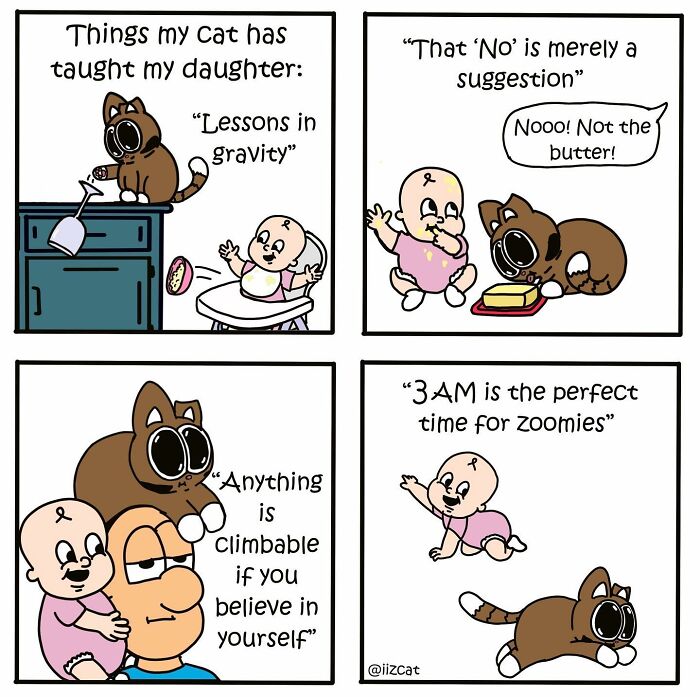 Artist’s New Hilarious Comics About Life With His Cat