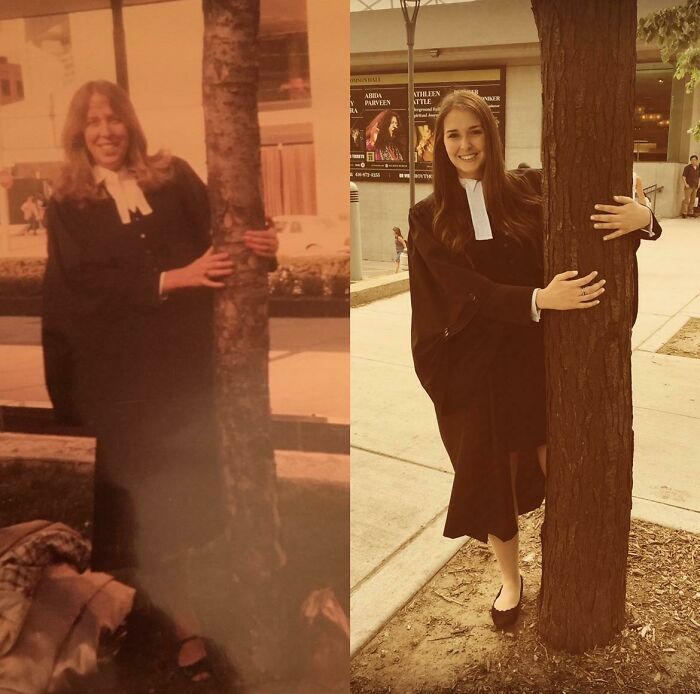 My Mom And I Getting “Called To The Bar” As Lawyers 35 Years Apart. 1981 —- 2016