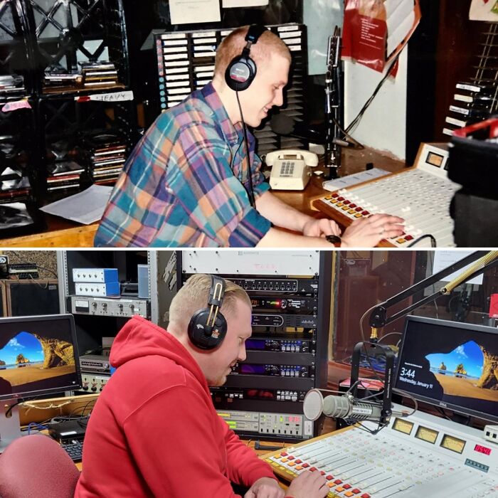 Me, In The Studio At Wbim 91.5 Fm In Bridgewater, Massachusetts, 1994 And 2023