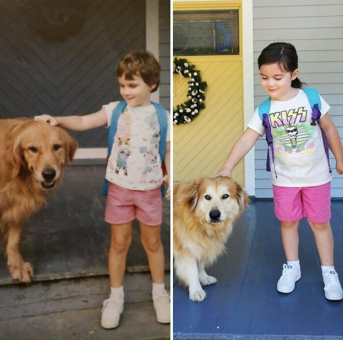 Ready For Kindergarten, 34 Years Apart