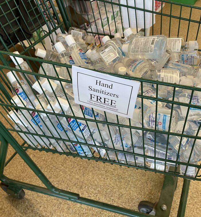 This Dollar Store Is Giving Away Their Hand Sanitizer Stock