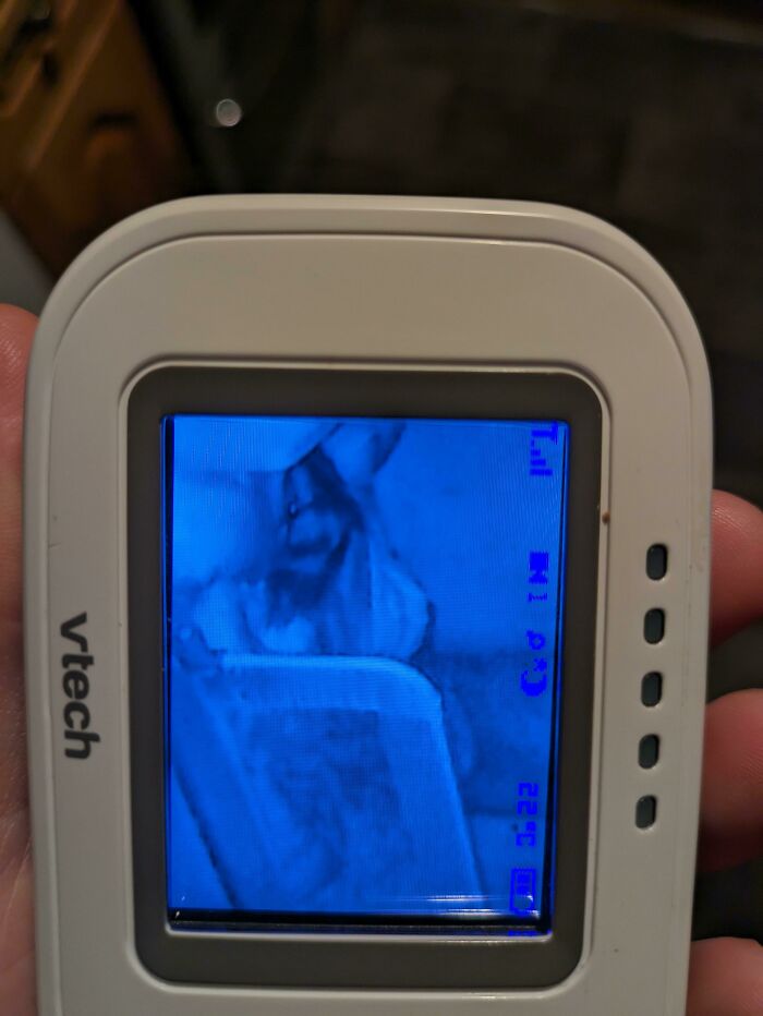 My Daughter Through The Baby Monitor