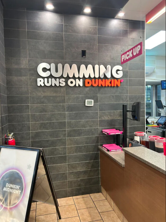 Cumming Runs On Dunkin!