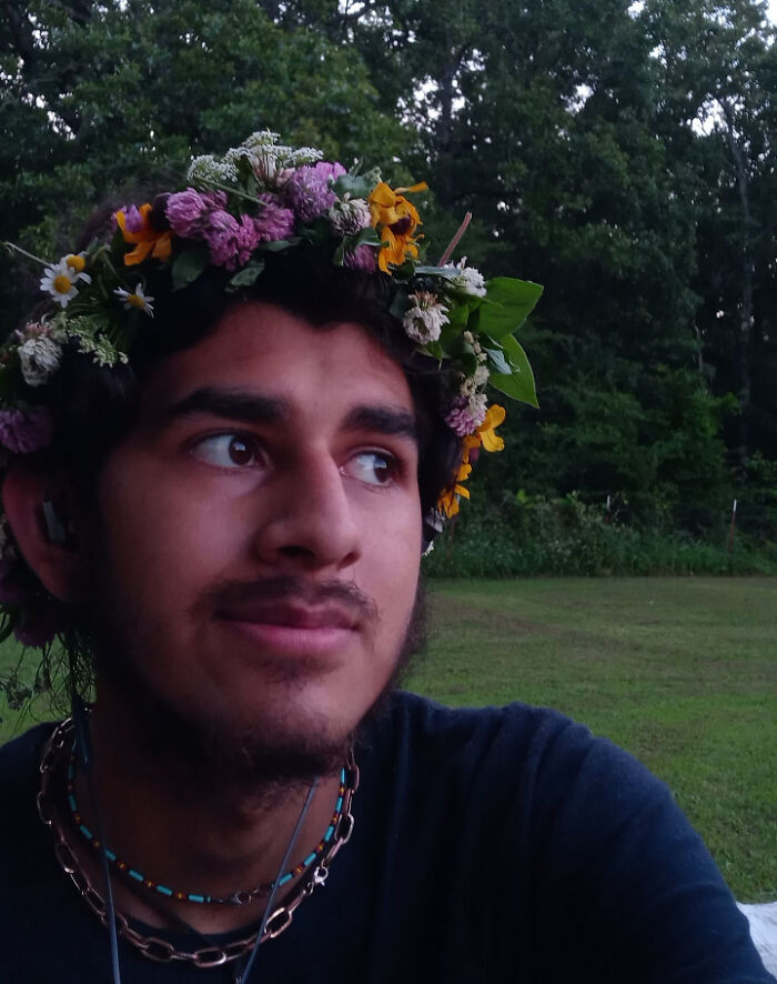 Made A Flower Crown, Didn't Know Where Else To Show It