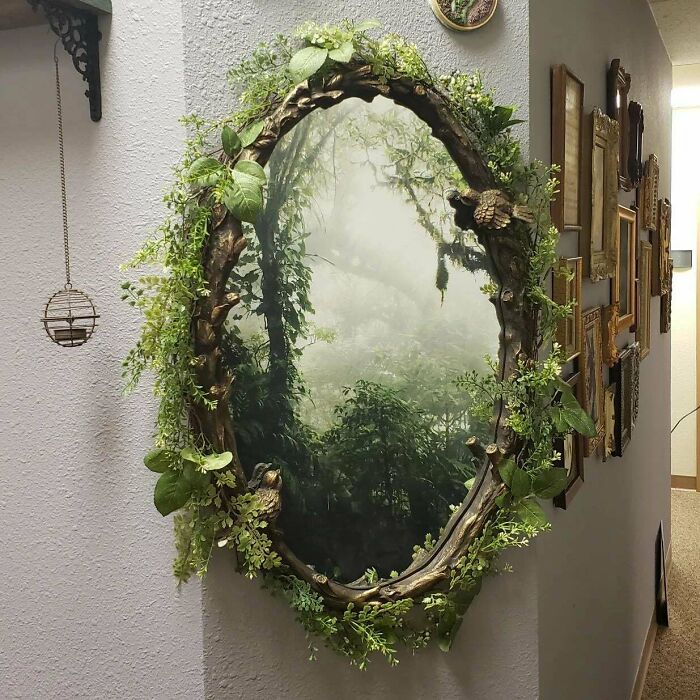 I Put Up A Forest Portal In My Office