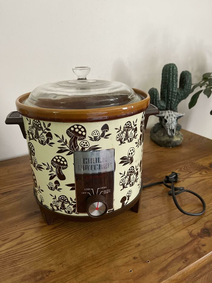 Just Picked Up This Shroom Crockpot At An Estate Sale!