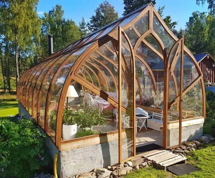 This Greenhouse Gives Me Strong Cottagecore Vibes