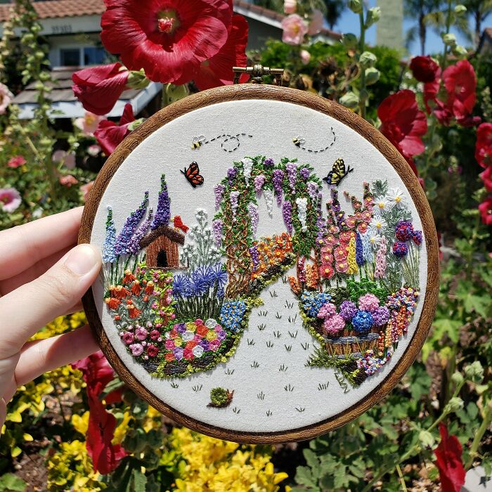 My Cottage Core Garden May Stitchalong Is Complete!!!