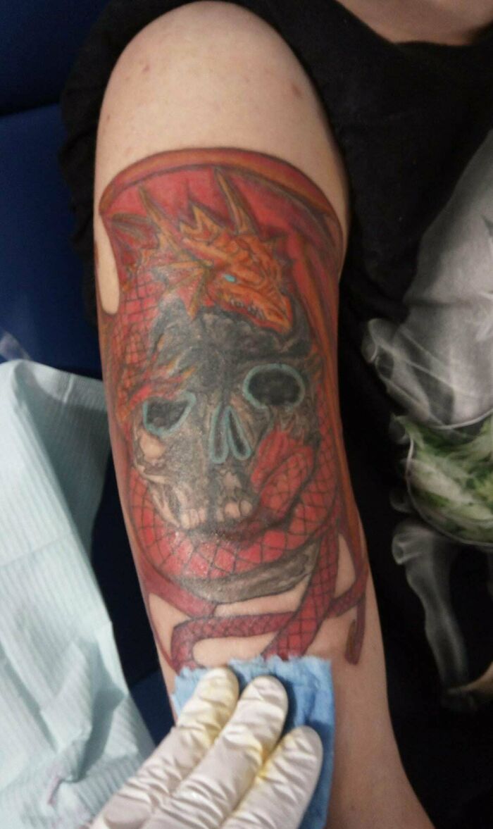 Was Looking For A Local Tattoo Shop And This Artist Popped Up. Am I Crazy Or Is It Terrible?