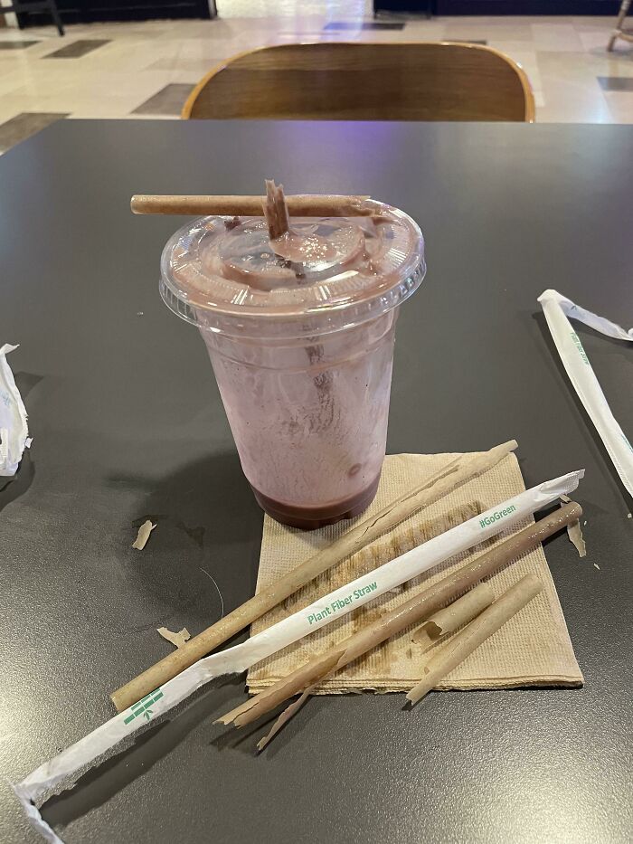 3rd Straw Down And Still Not Finished With My Smoothie